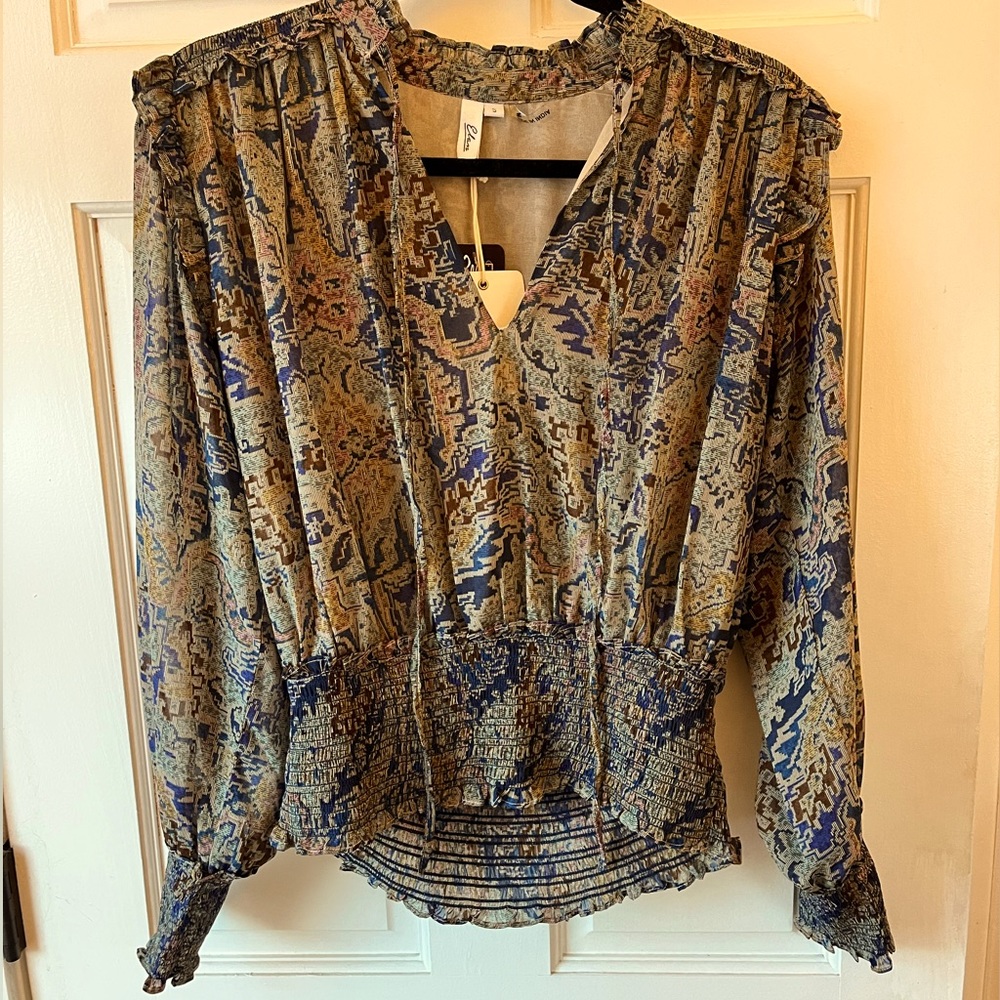 Boutique Paisley Blouse- NWT